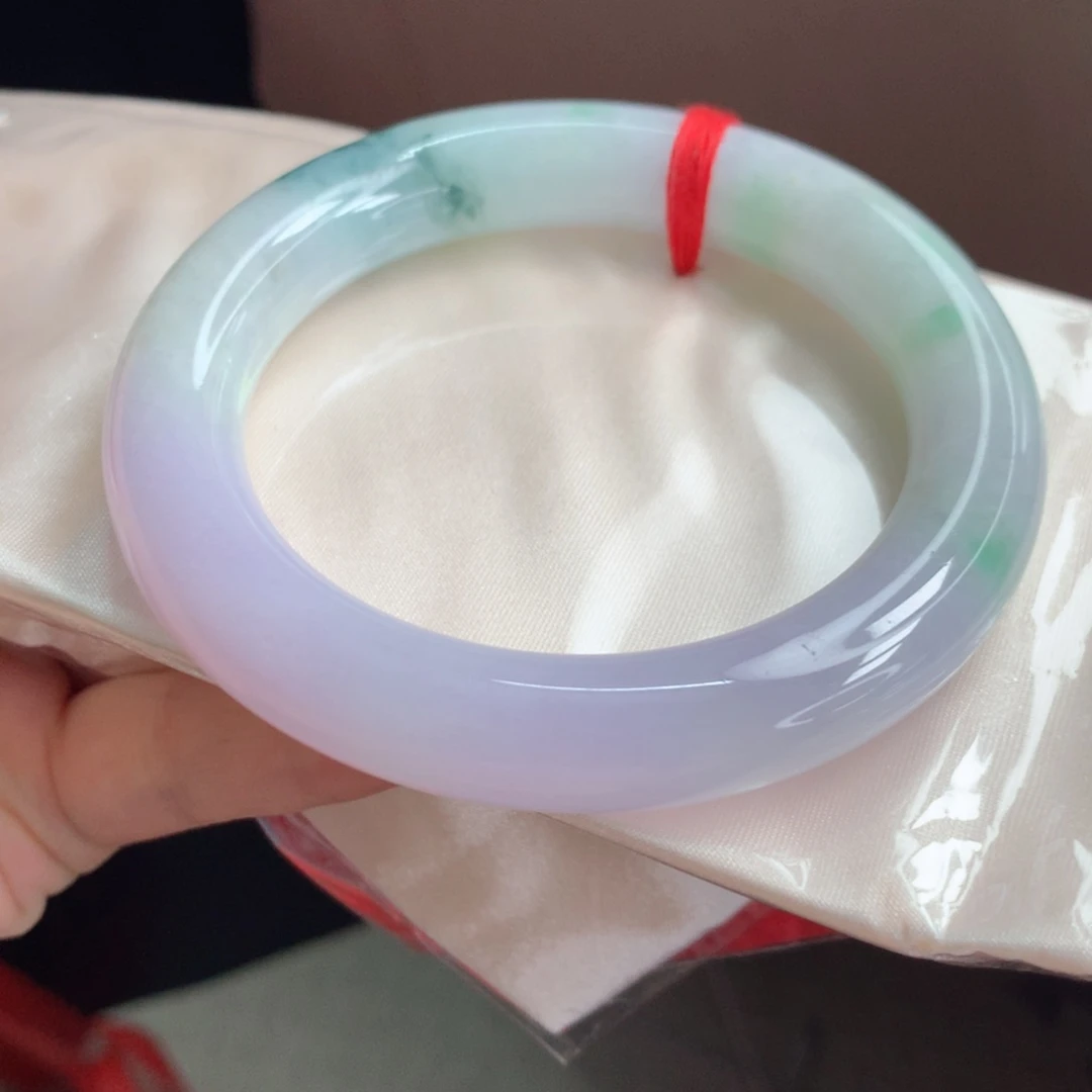 未镶嵌手镯翡翠，12号胖圆条