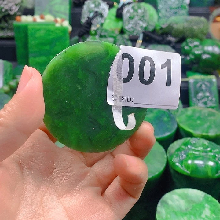 未镶嵌和田玉（碧玉）珠宝半成品