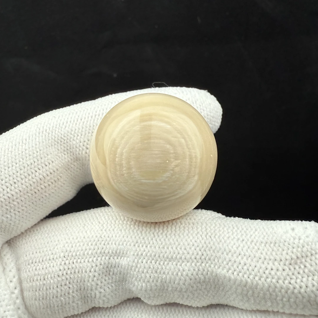 G2103天然猛犸 带皮圆珠25.7mm一物一图 假一罚十