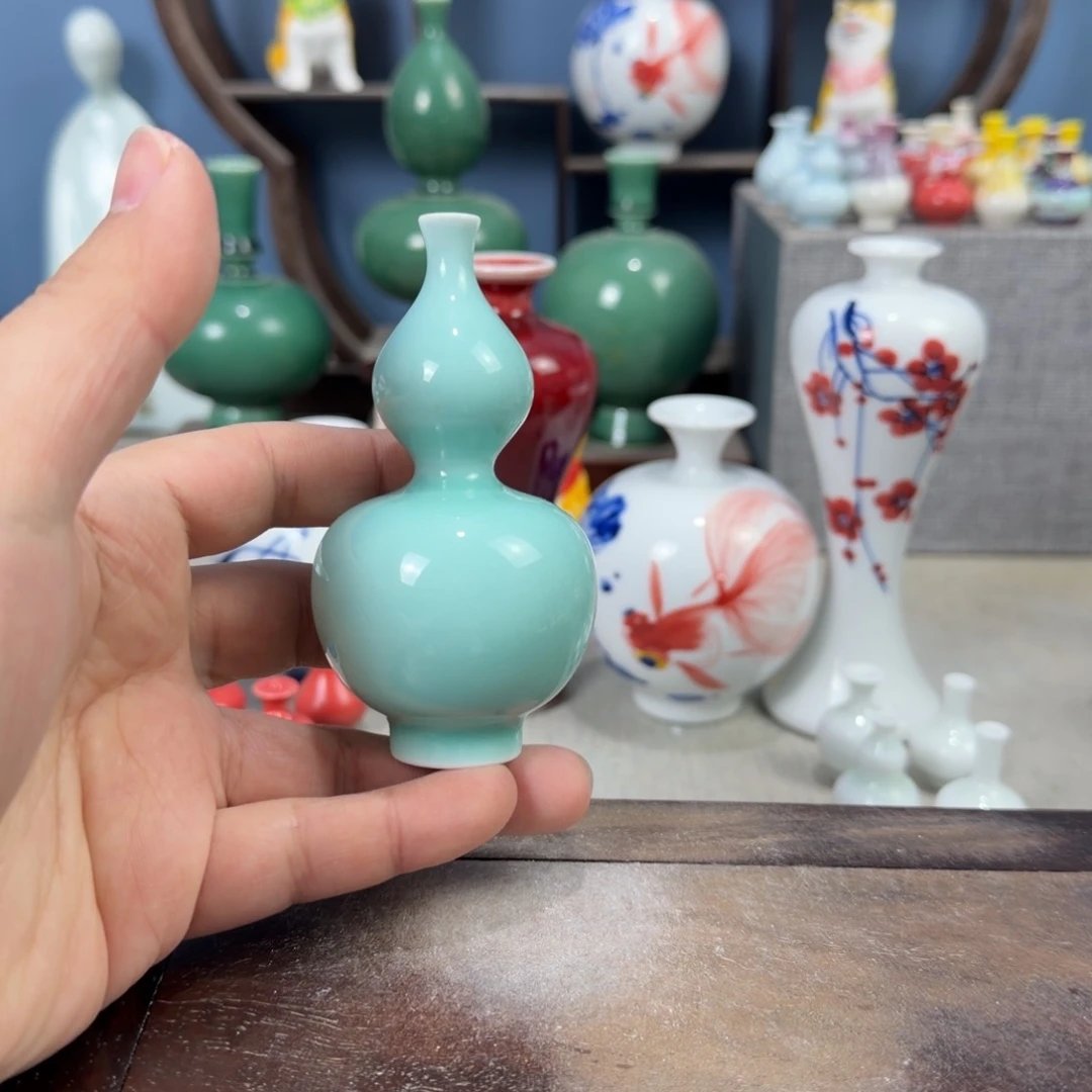 陶瓷手工小花器摆件
