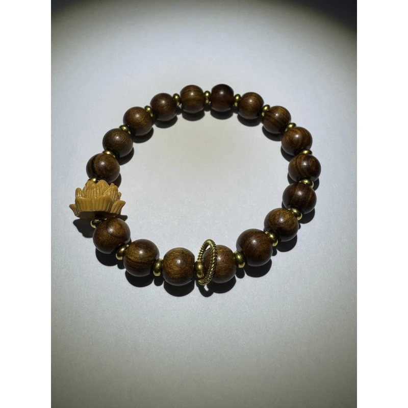 QS-5131花梨木+莲花 单圈（无礼盒）