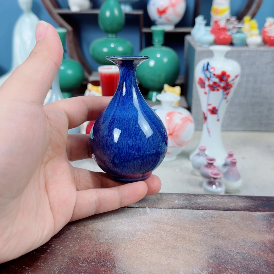陶瓷手工小花器摆件