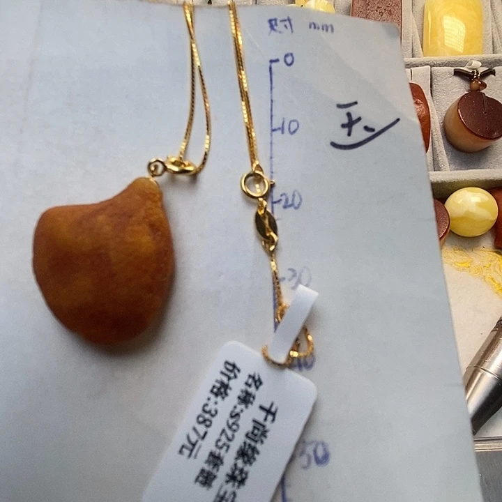 琥珀银S925镶嵌珠宝奇石