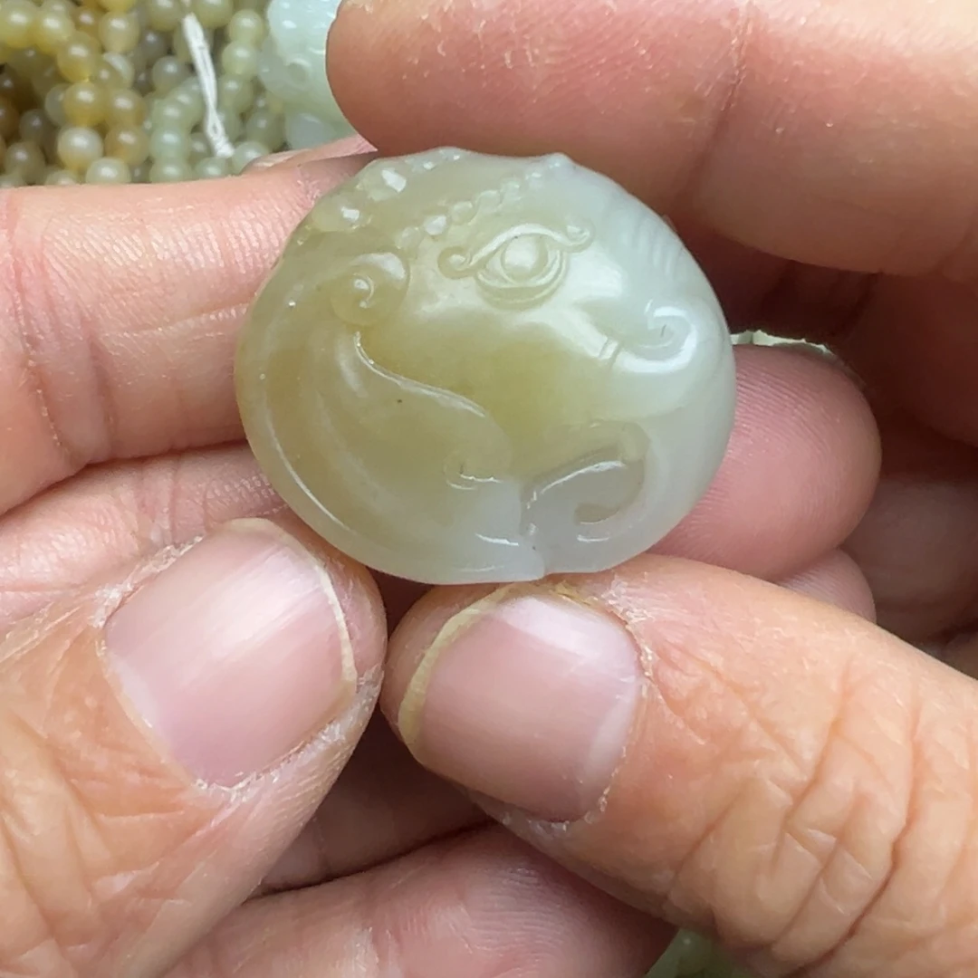 和田玉（糖玉）未镶嵌吊坠(不含链)