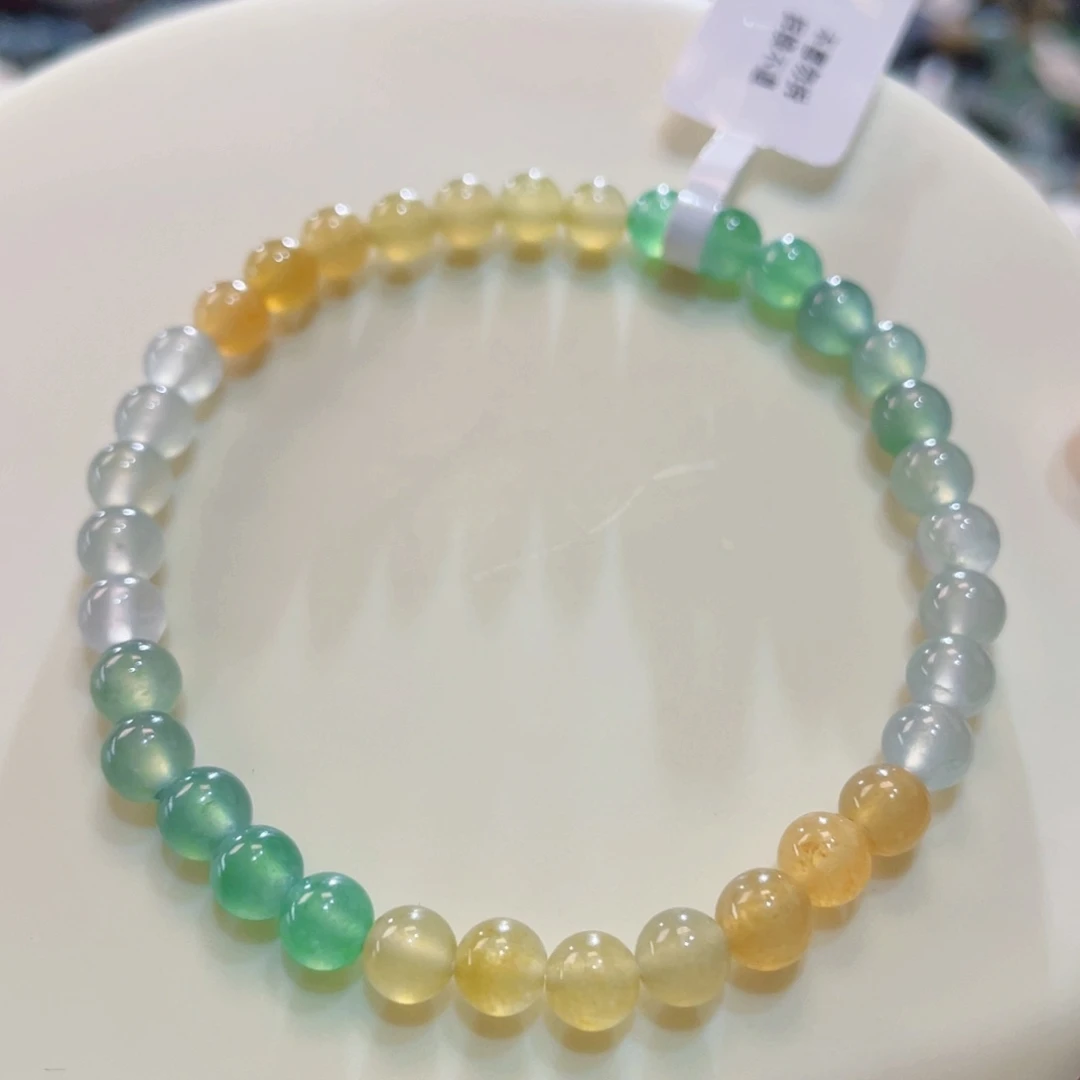 未镶嵌手链翡翠卡5.4冰三彩