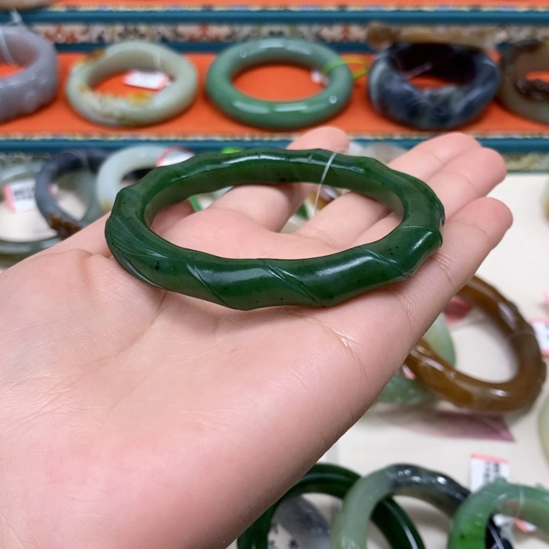 和田玉未镶嵌手镯手镯 59