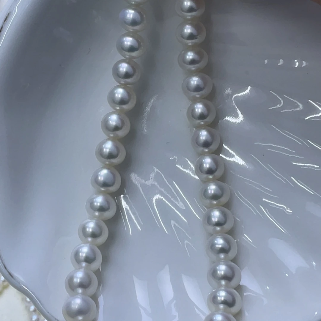 银S925镶嵌淡水珍珠颈饰