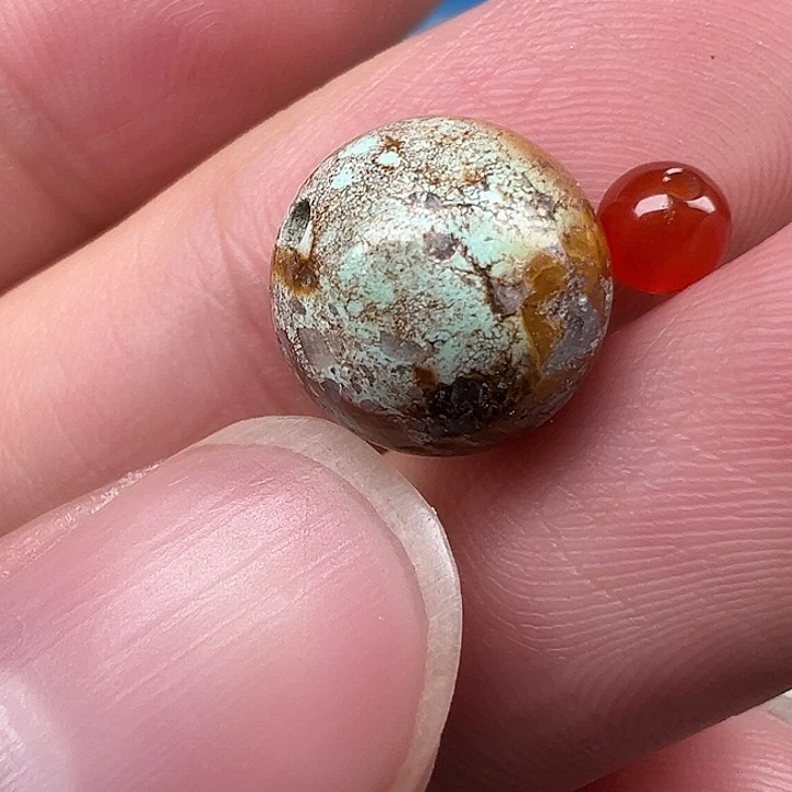 南红玛瑙未镶嵌配饰卡10.9
