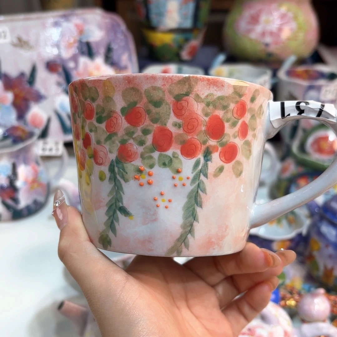 景德镇手绘高温釉下彩陶瓷茶具