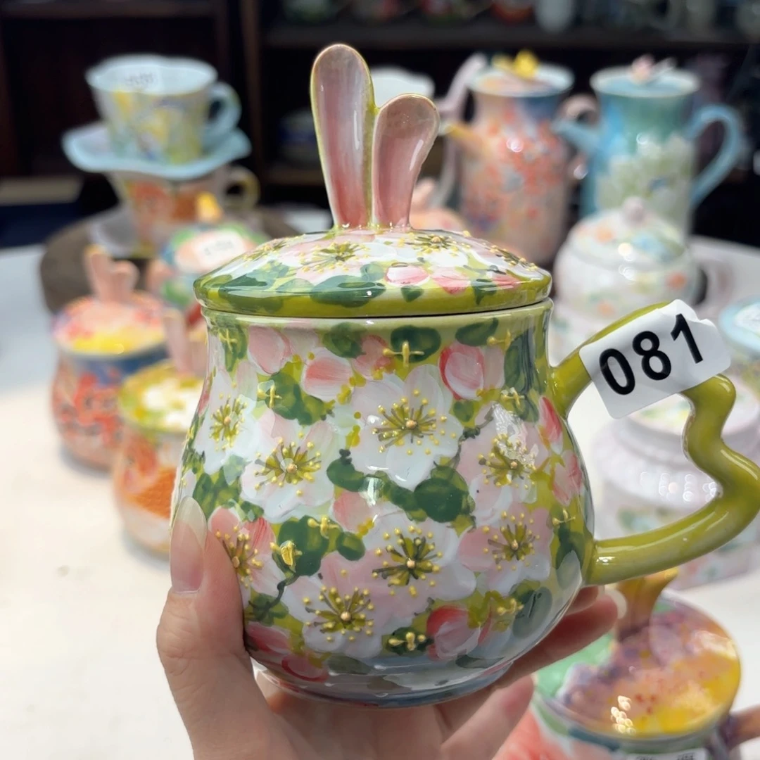 景德镇手绘高温釉下彩陶瓷茶具