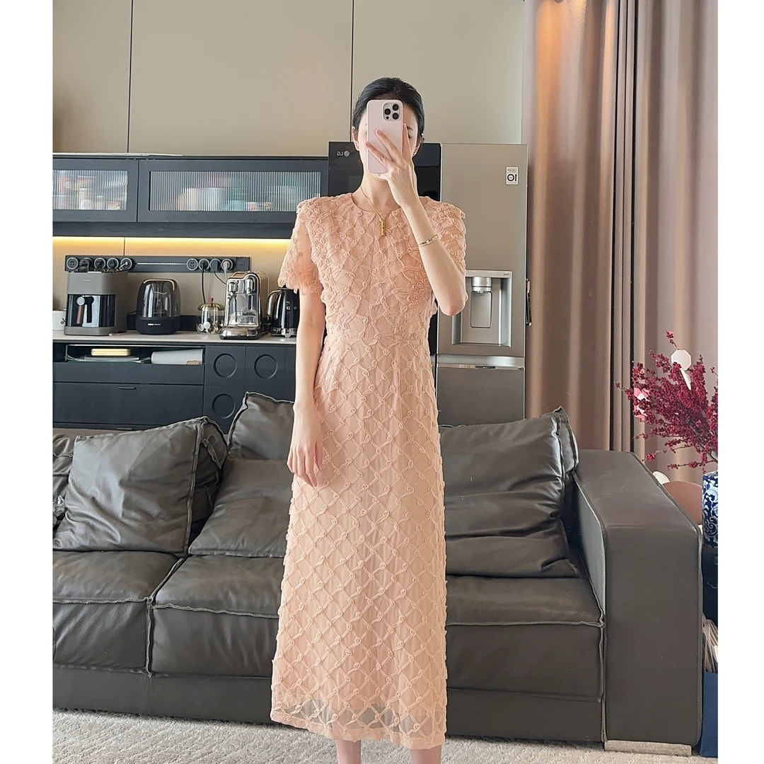 Zwinnie/詹维尼【玫瑰纱 短袖版】连衣裙 GHY202504