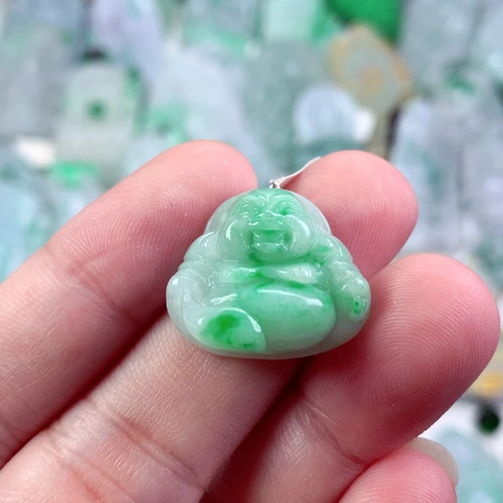 平***云翡翠未镶嵌吊坠(不含链)