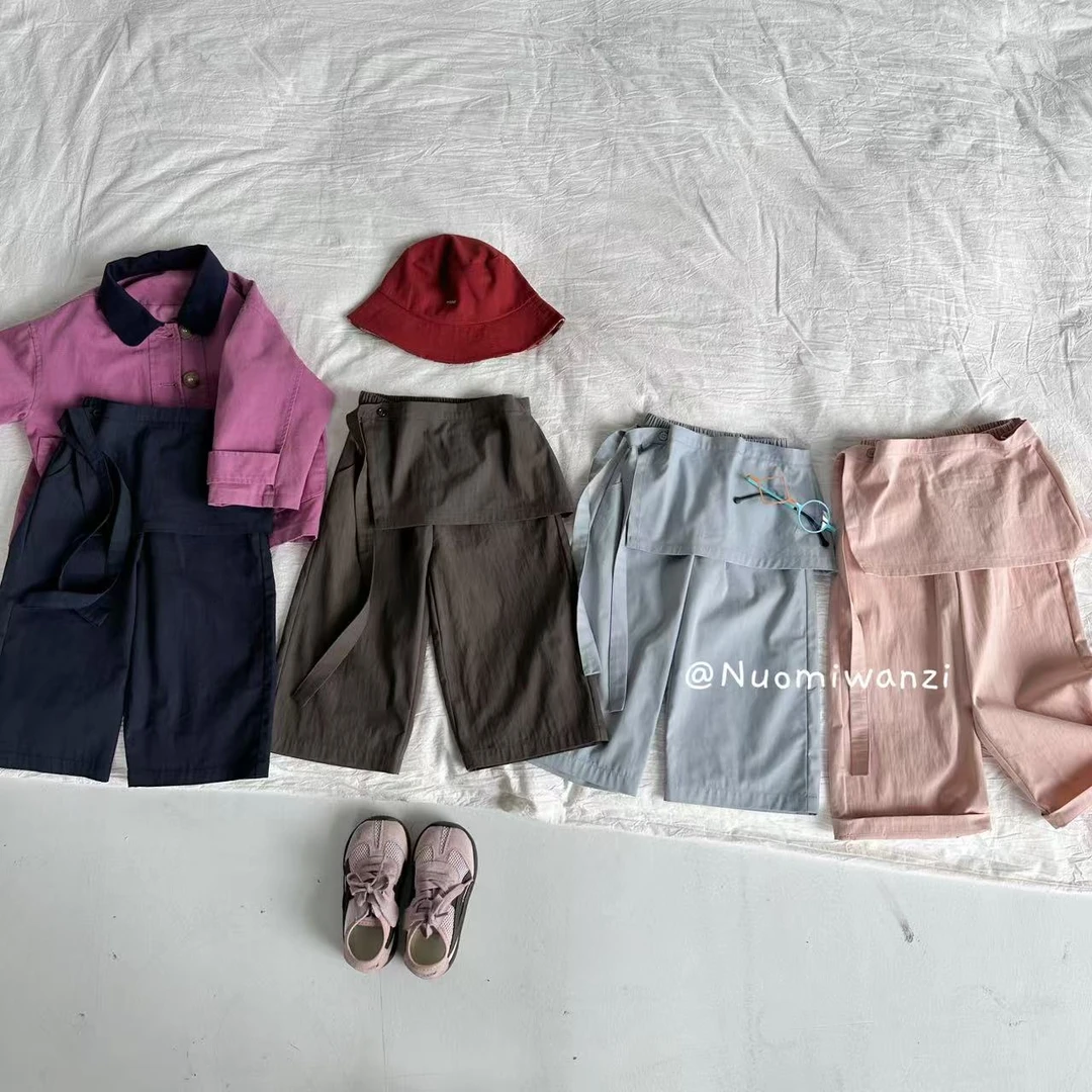 现货【时髦精】韩国街拍凹造型神器可拆卸直筒裤（秋款）WZJ-25516