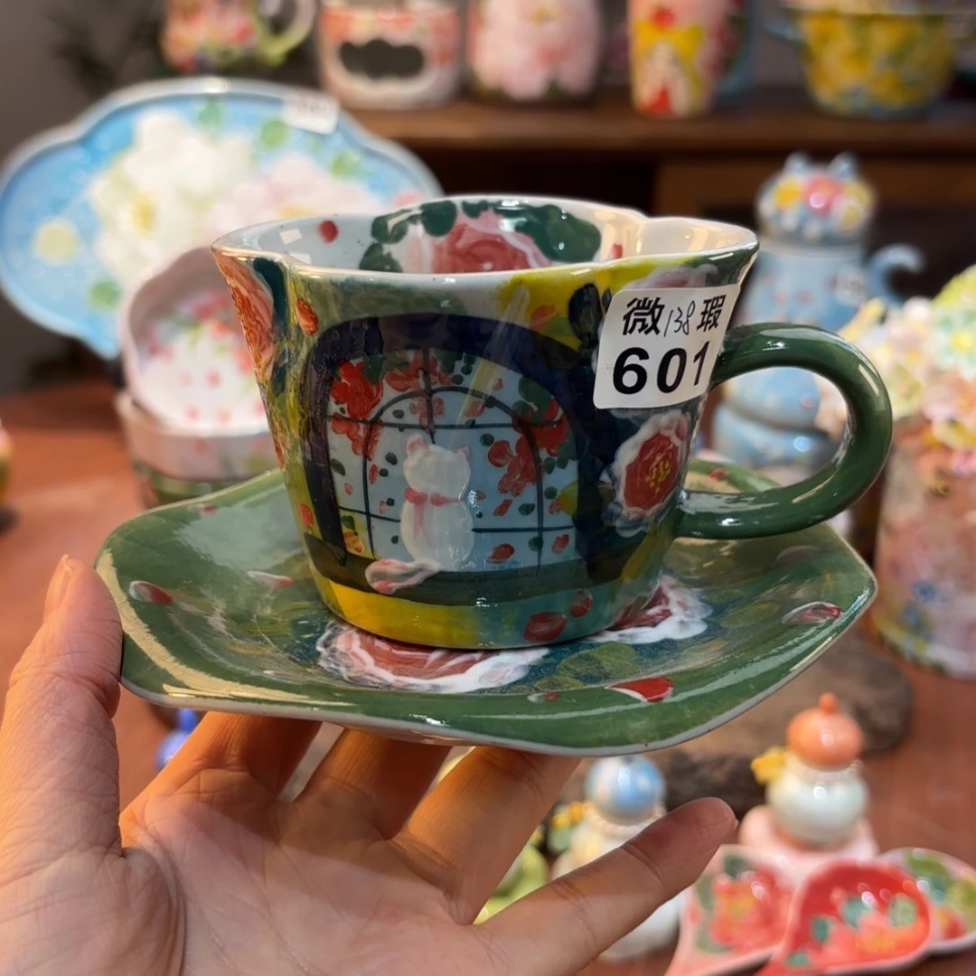 景德镇手绘高温釉下彩陶瓷茶具