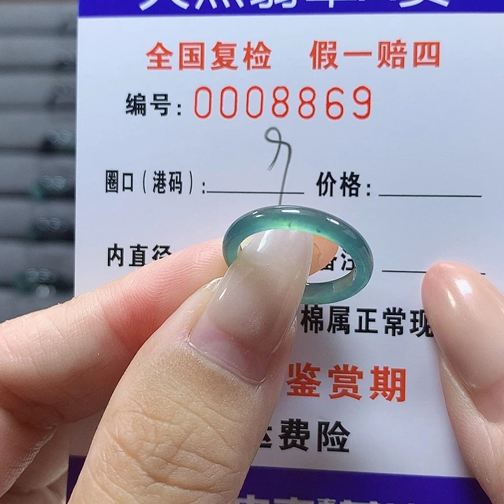 -***-未镶嵌戒圈翡翠8869