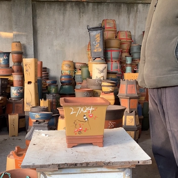 紫砂花盆紫砂花盆