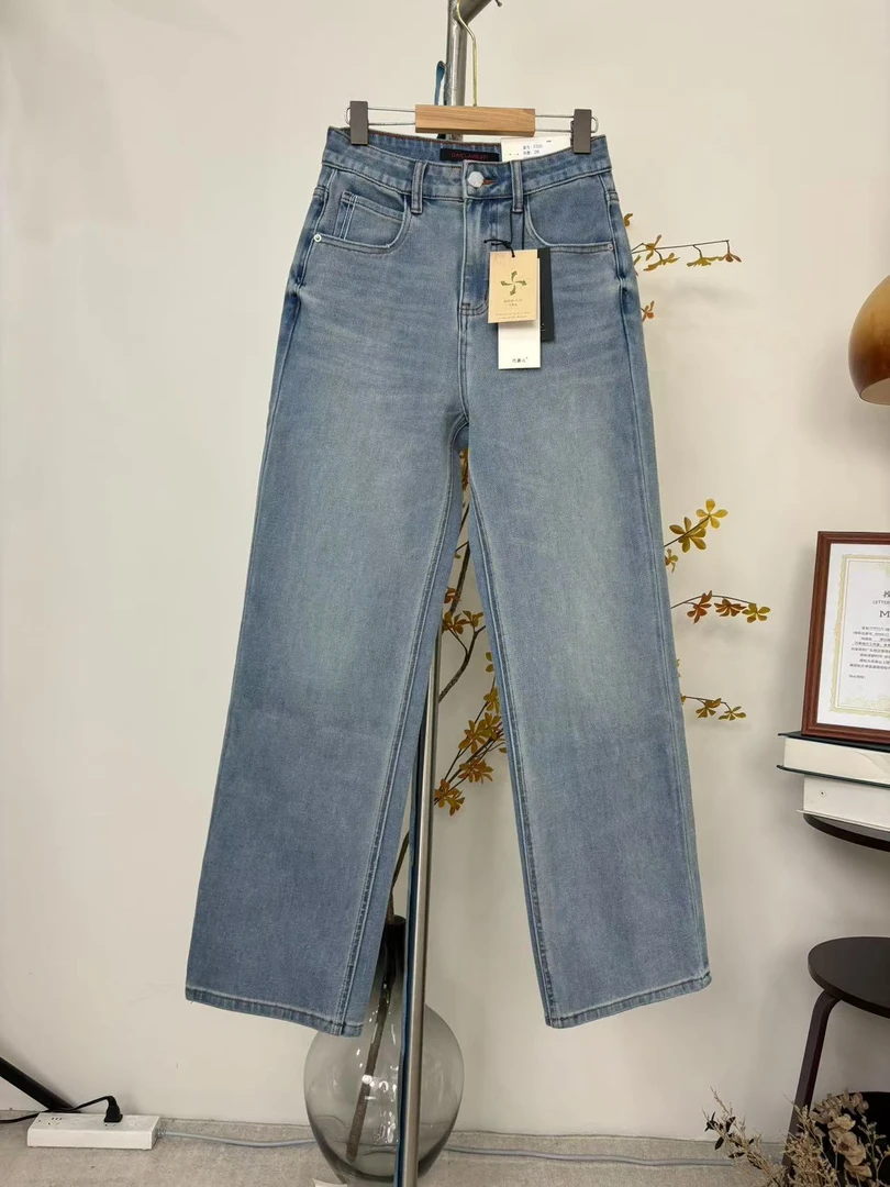 XD【25】代E3MWMA 黑标301系列四面弹卡标窄版直筒牛仔裤~