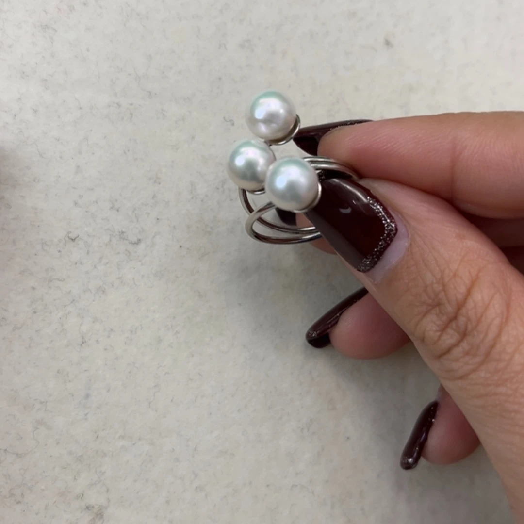 【闪购商品】淡水珍珠戒指银S925镶嵌