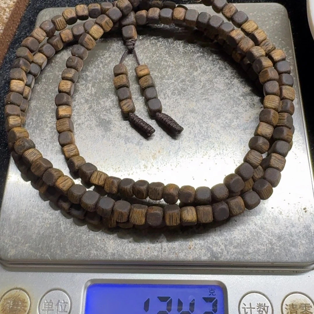 沉香沉香碎屑方糖珠13克加