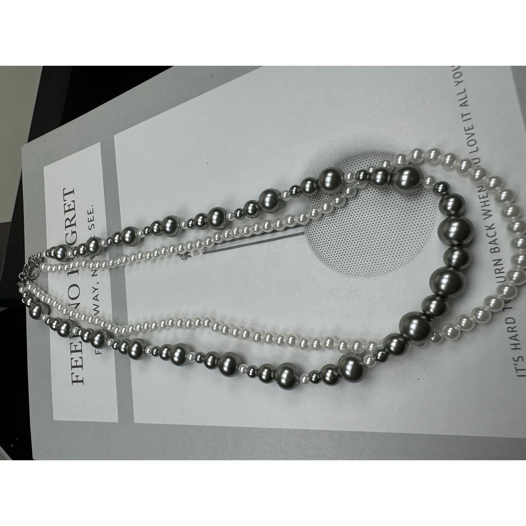 铜合金项链 手工时尚百搭复古铜合金高级轻奢小众项链zz027