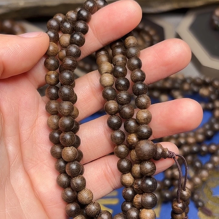 沉香手串越南芽庄白棋楠限量款06×108