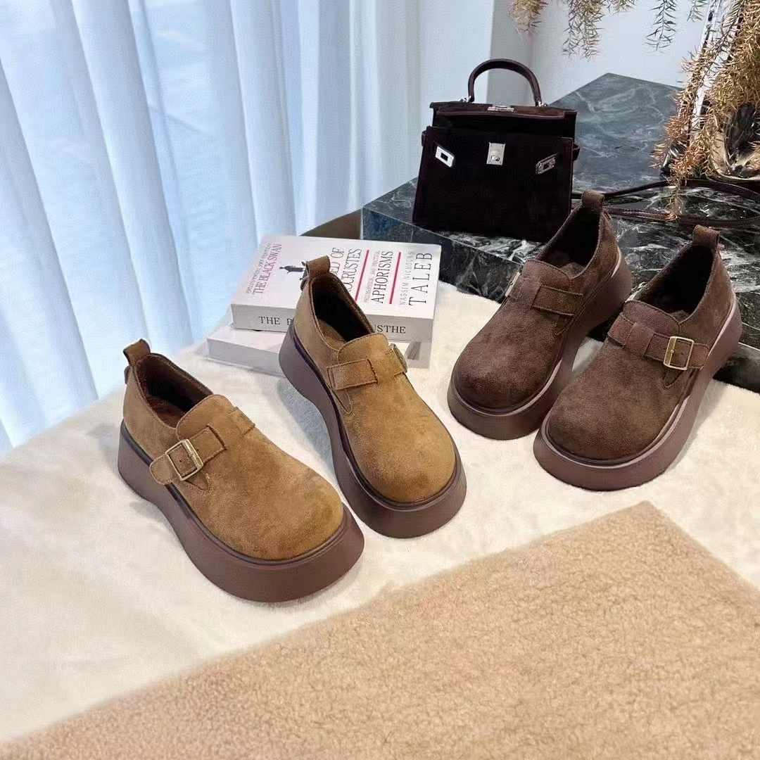 （外贸原单）春季新款厚底勃肯鞋女xh秀气百搭休闲鞋T922-10