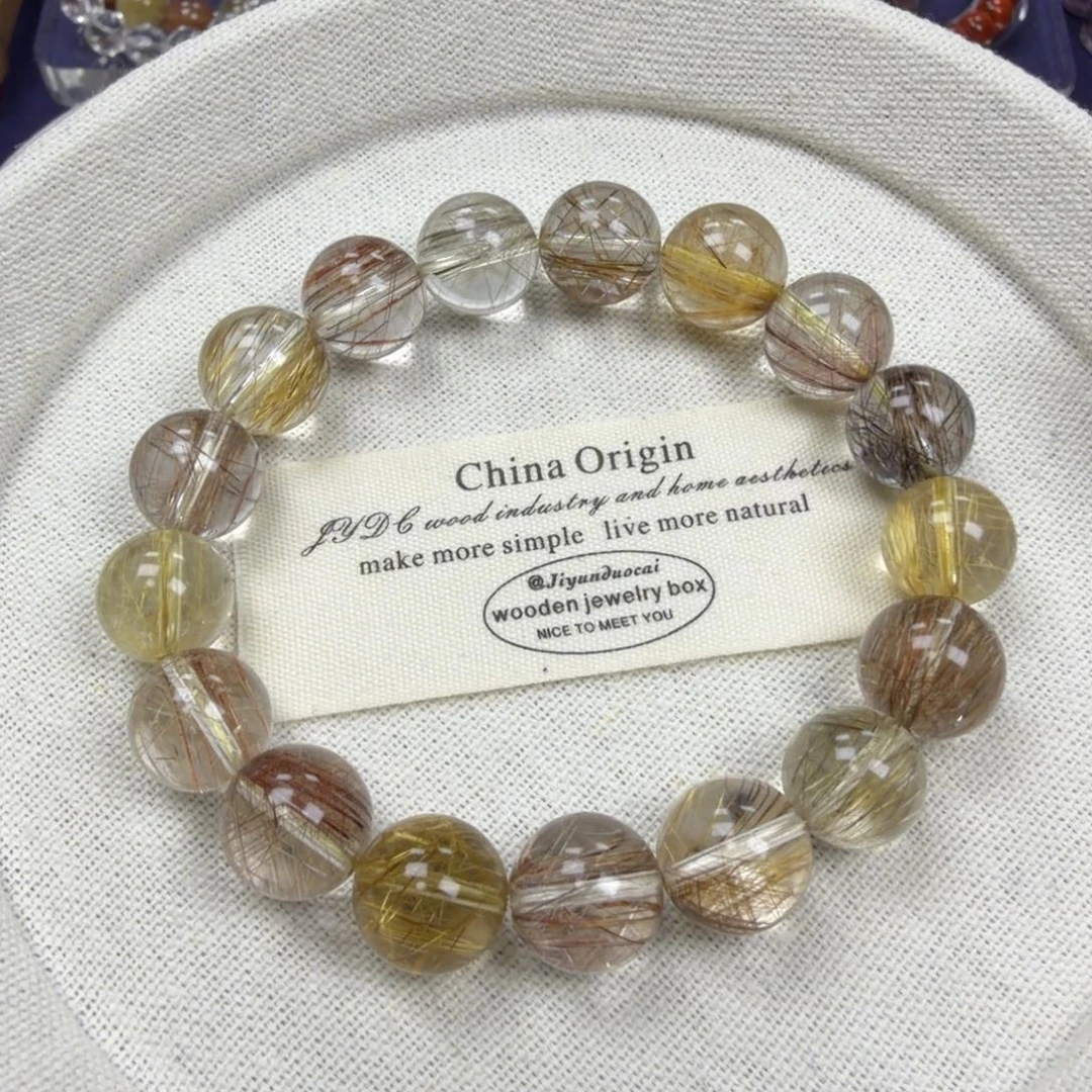 手串水晶未镶嵌彩发晶手串