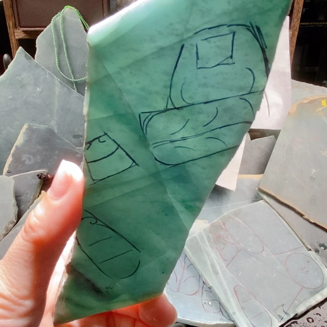 翡翠挂件未镶嵌翡翠原料04