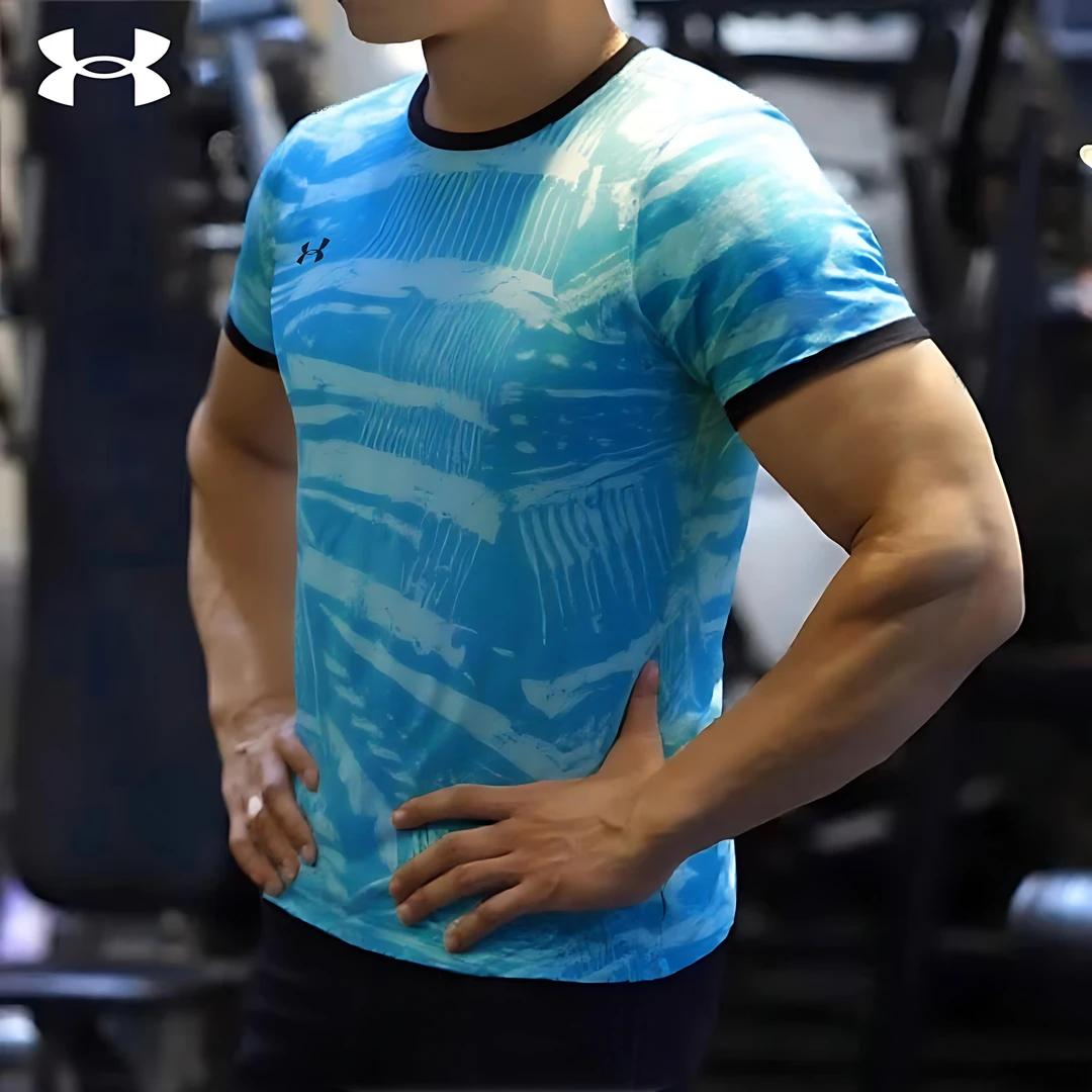 UA安德玛速干衣男女夏季运动短袖宽松健身休闲透气球衣圆领T恤