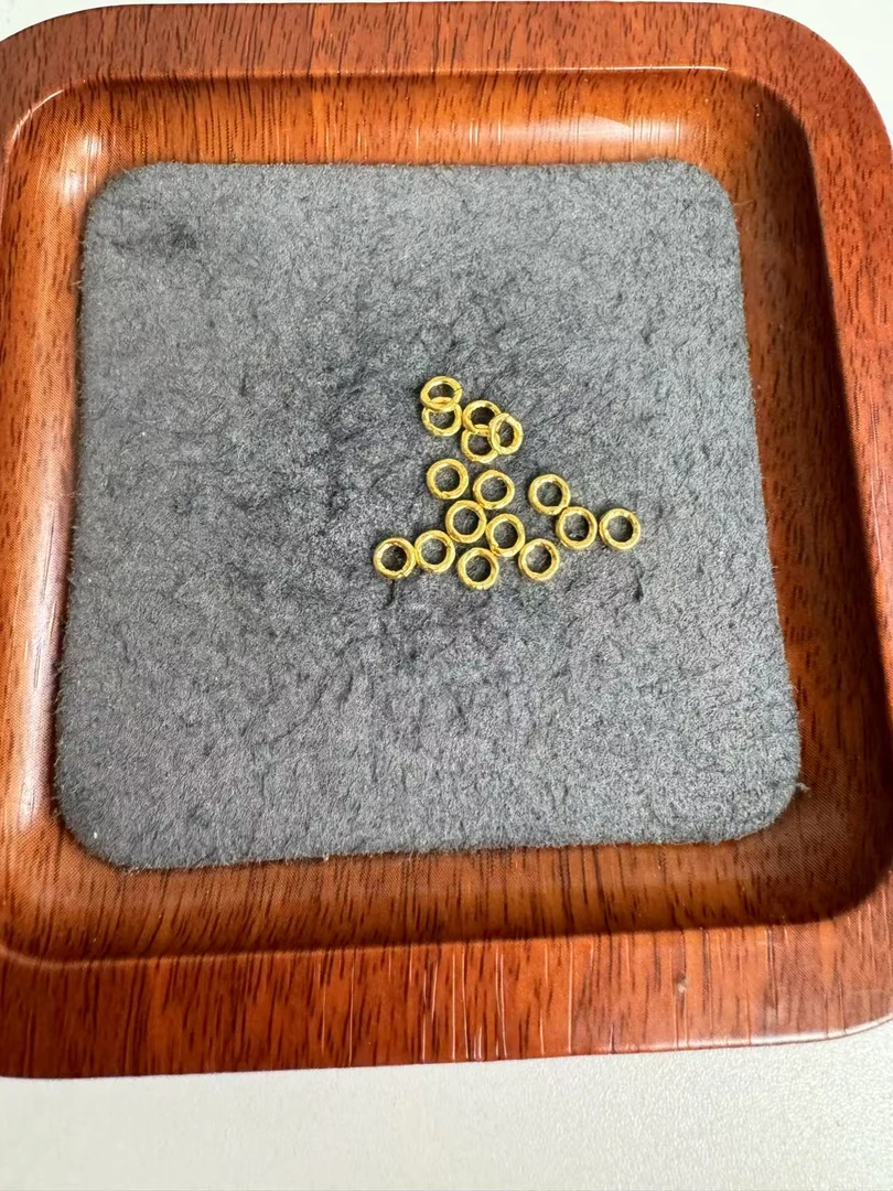 足金999 古法工艺卡4实心盘缠圈