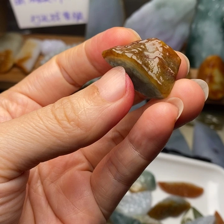 翡翠未镶嵌颈饰天然