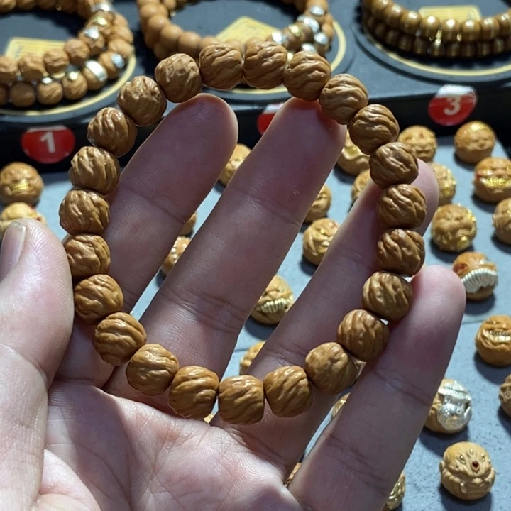 把件猴头核桃魔珠