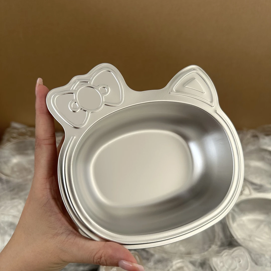 一诺厨房304不锈钢食品级kitty宝宝碗吃饭专用碗家用婴儿辅食