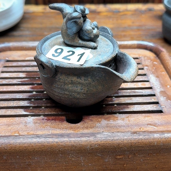 纯手工制作粗陶茶具