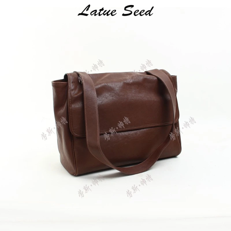 【128求真翻盖】新品简约大容量单肩斜跨休闲潮流时尚女包18342