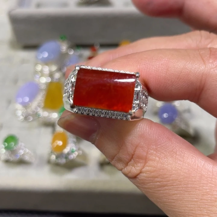 翡翠未镶嵌戒指缅甸天然翡翠