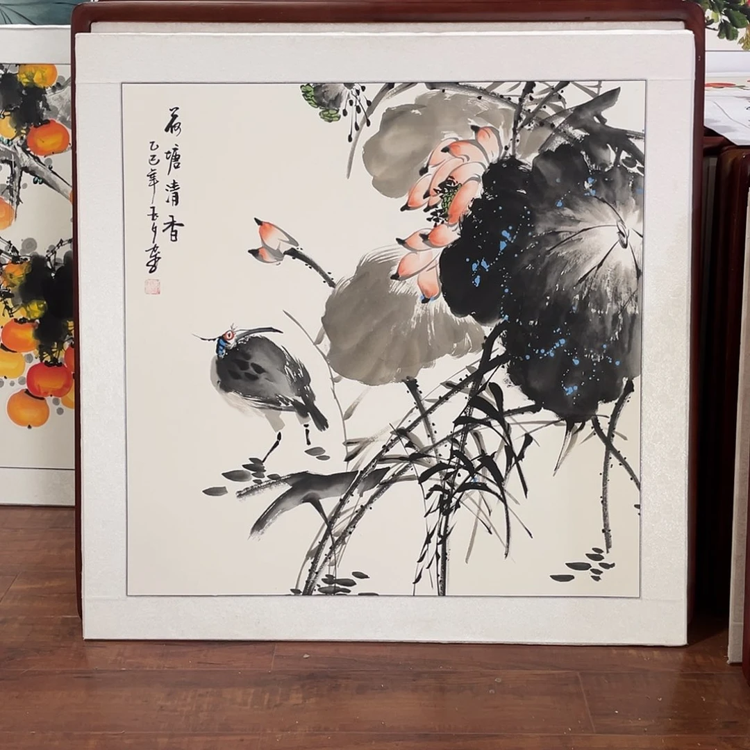 国画带框尺寸83*83厘米