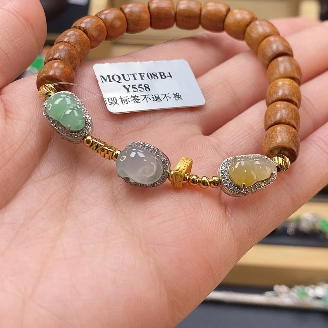 颈饰银S925镶嵌翡翠16520