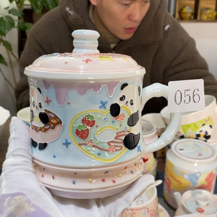 杯景德镇釉下彩手绘