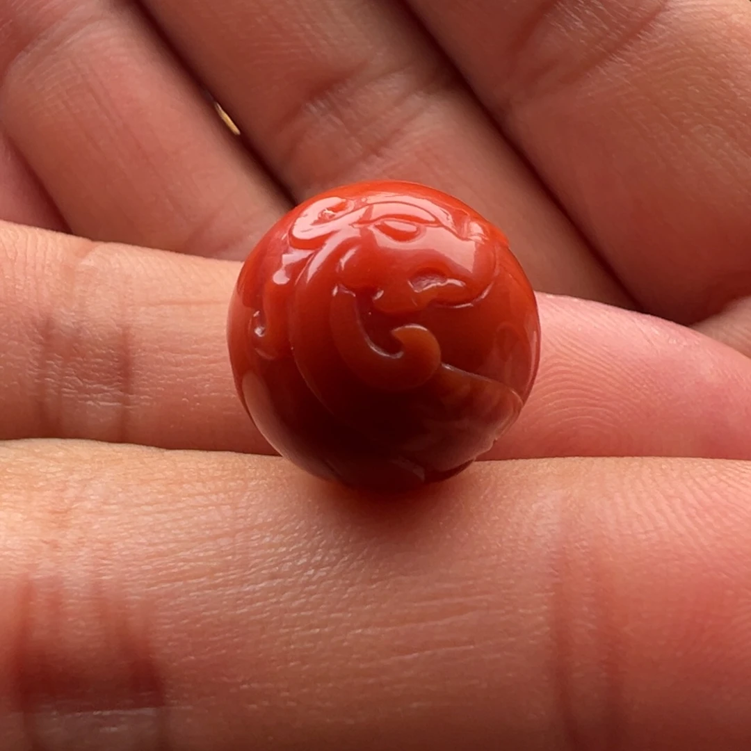 南红玛瑙未镶嵌仿古龙14.8