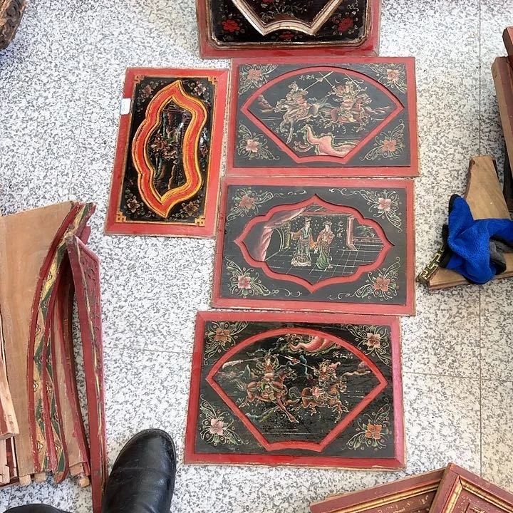 香榧木南****馆木雕摆件创意