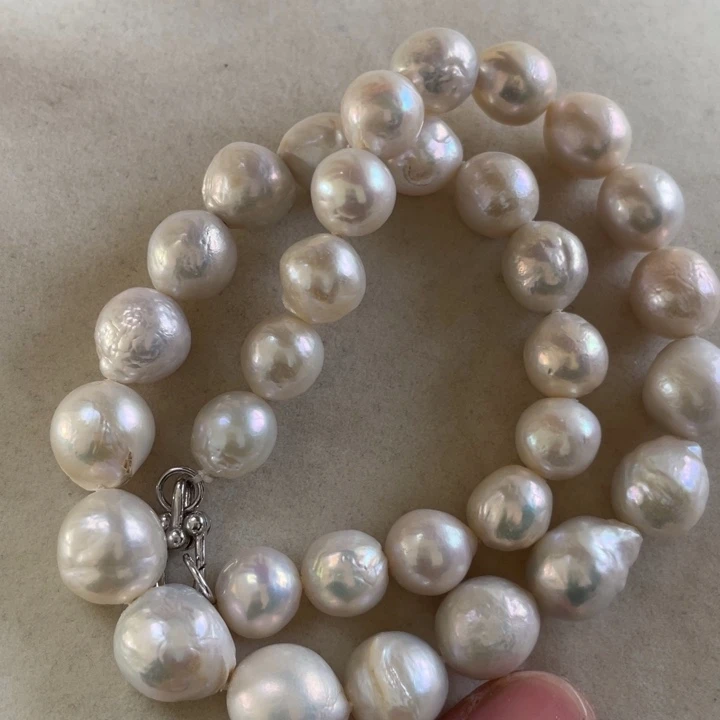 淡水珍珠颈饰银S925镶嵌