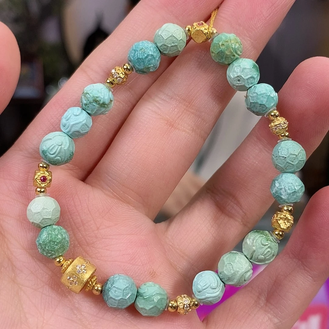 绿松石银S925镀金镶嵌珠宝奇石