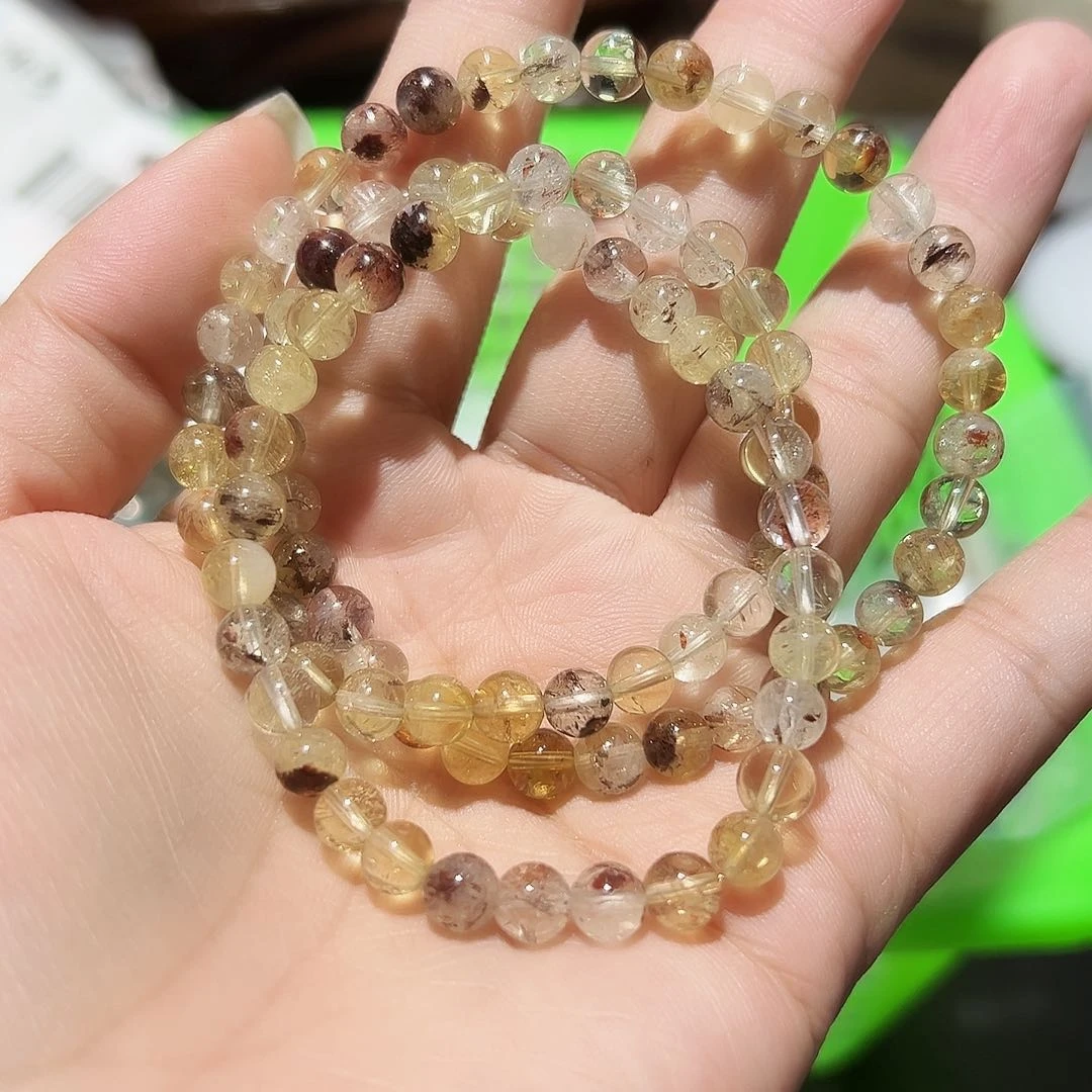 未镶嵌手链水晶金幽灵多圈38号