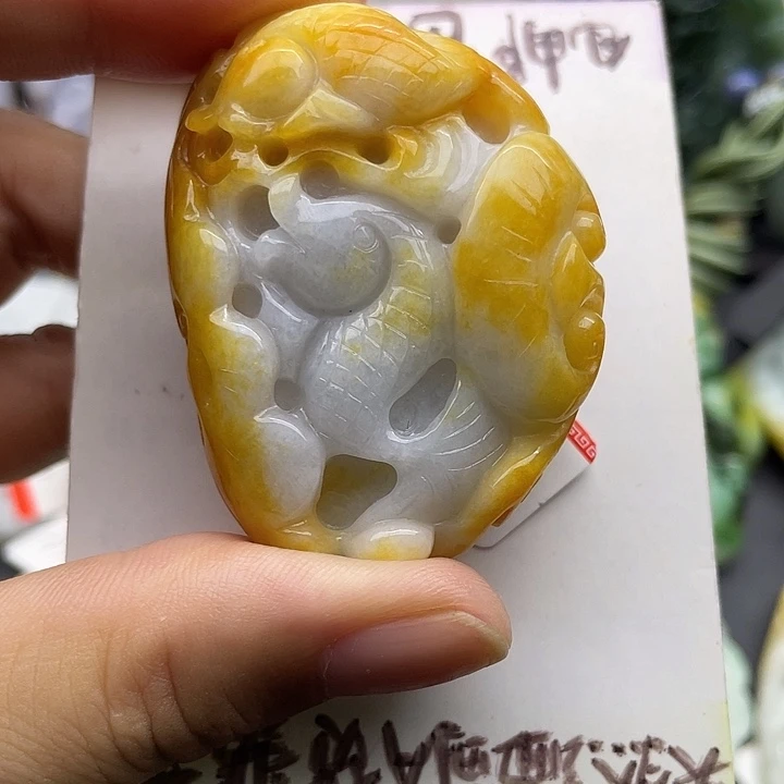 颈饰未镶嵌翡翠天然翡翠