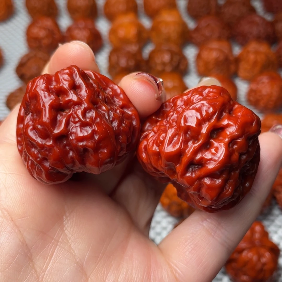 桃核吊坠文玩核桃 手把件 蛤蟆头 38