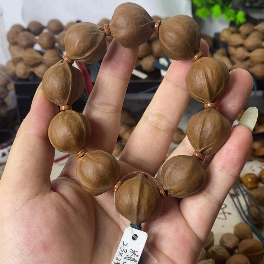 林***桐橄榄核手串2325精品梅林铁核