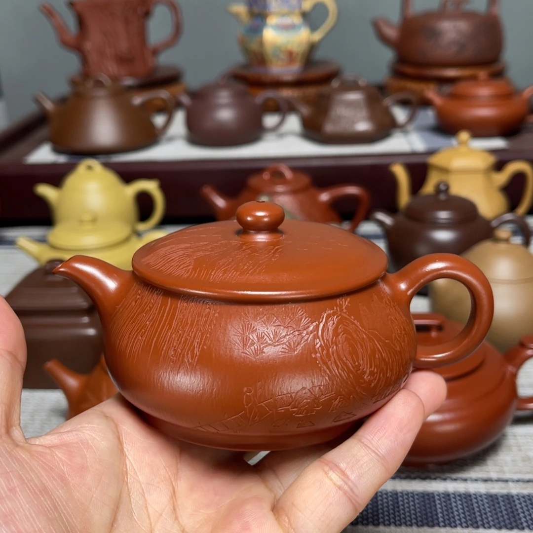 茶壶紫砂全手工制作150cc