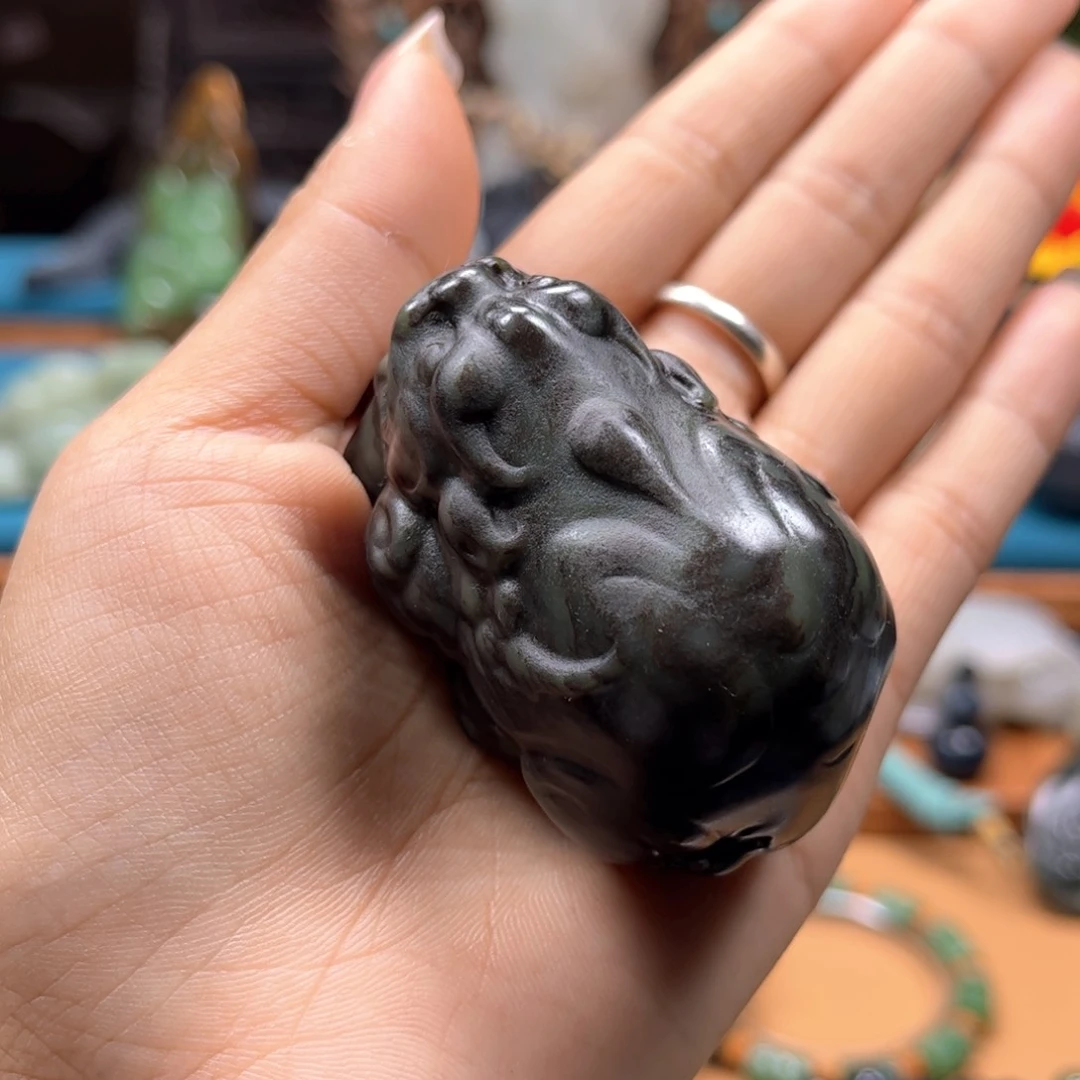 和田玉未镶嵌挂件冰*