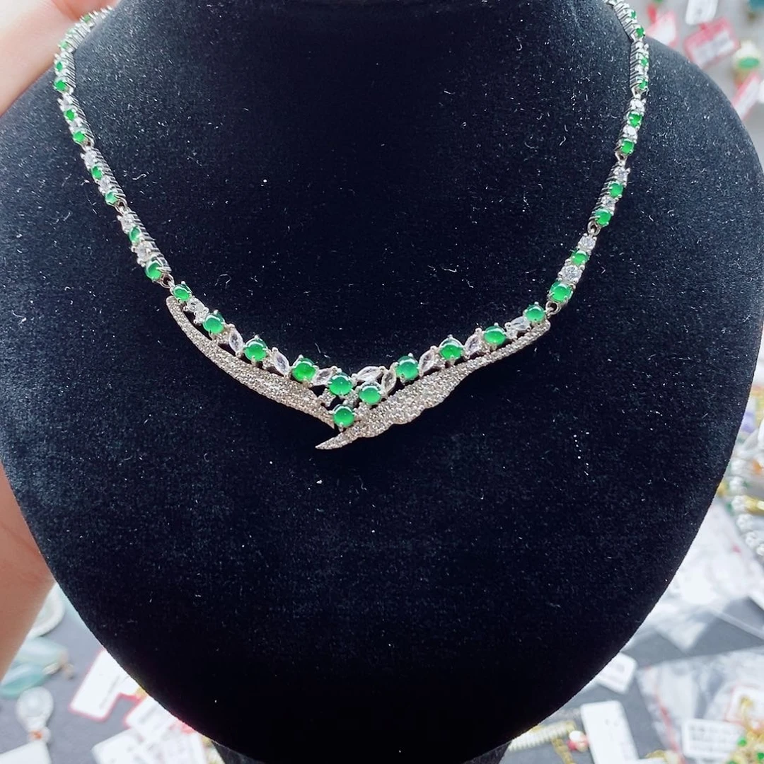 银S925镶嵌戒指翡翠